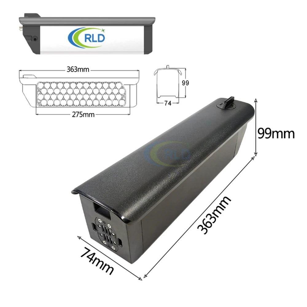 Reention Rhino 36V / 48V E-Bike Battery | ChargeMyEBike