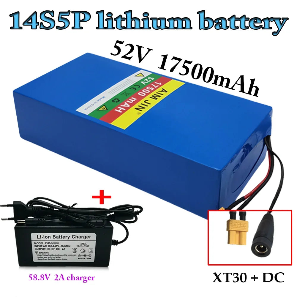52V 17.5Ah High-Capacity Lithium-Ion Battery