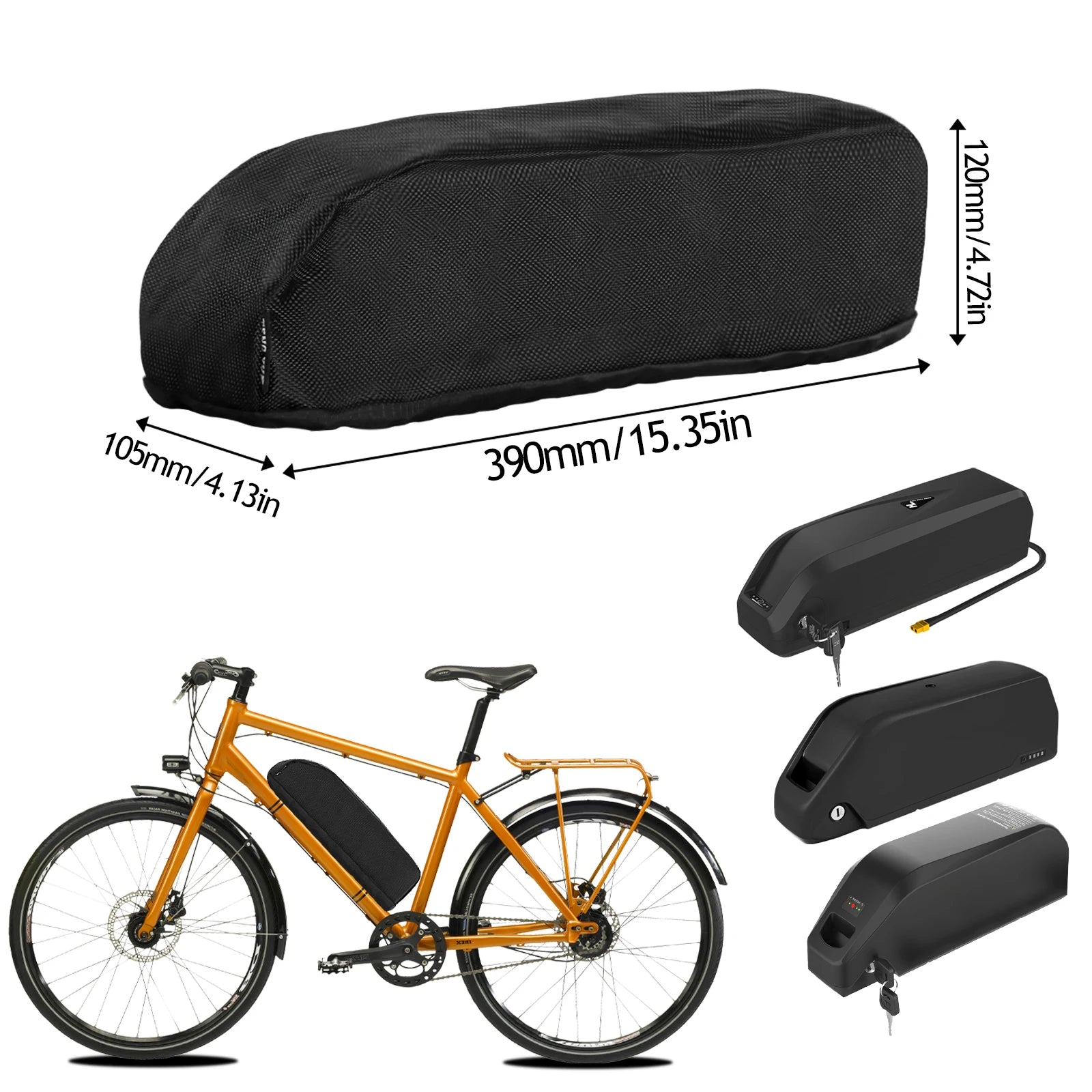 Waterproof &amp; Anti-Mud E-Bike Battery Protective Cover