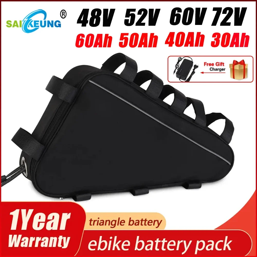 SAIKEUNG Huge-Capacity Triangle E-Bike Battery Series.