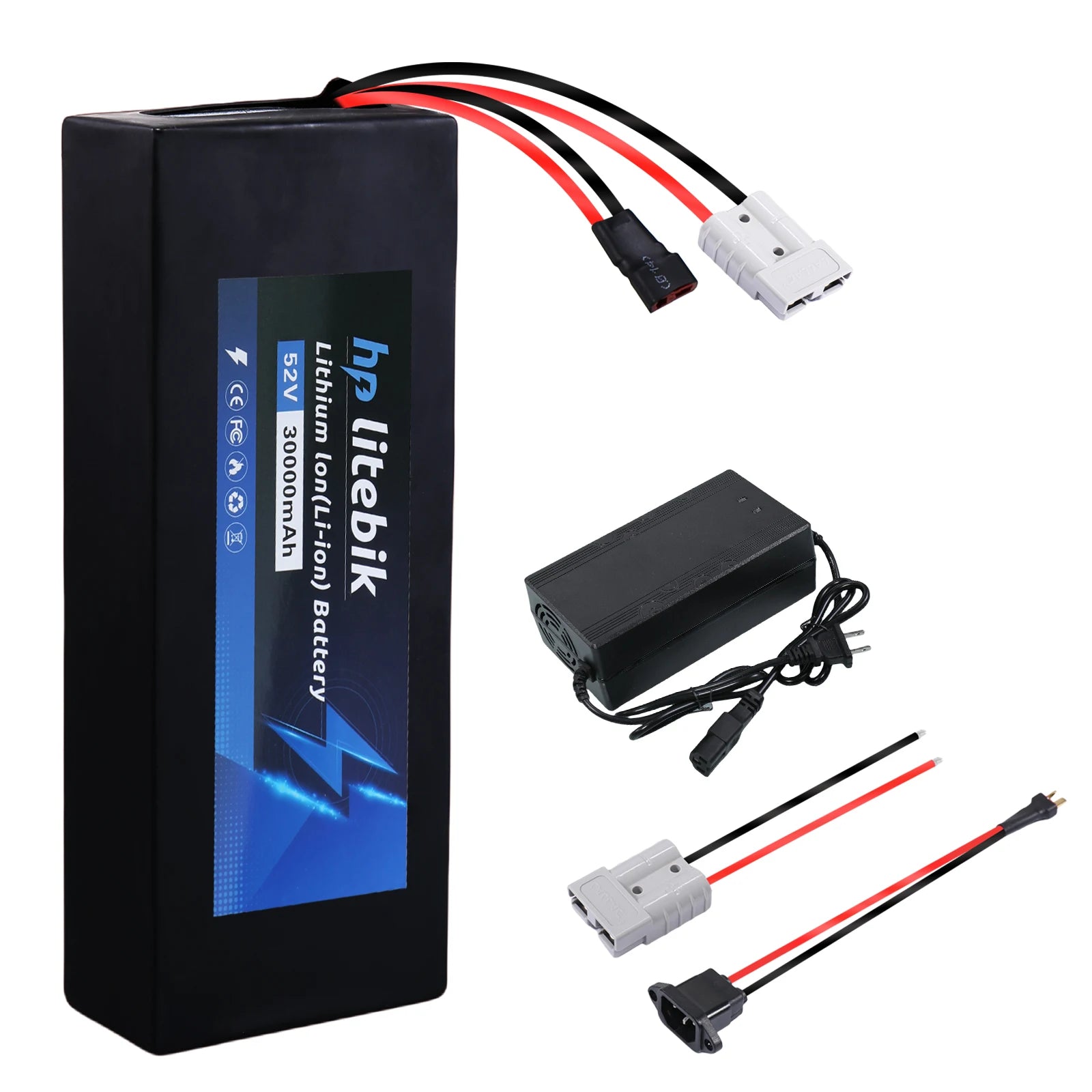 CAO MM 36V 48V 52V Waterproof E-Bike Battery | 200W-2000W Motor