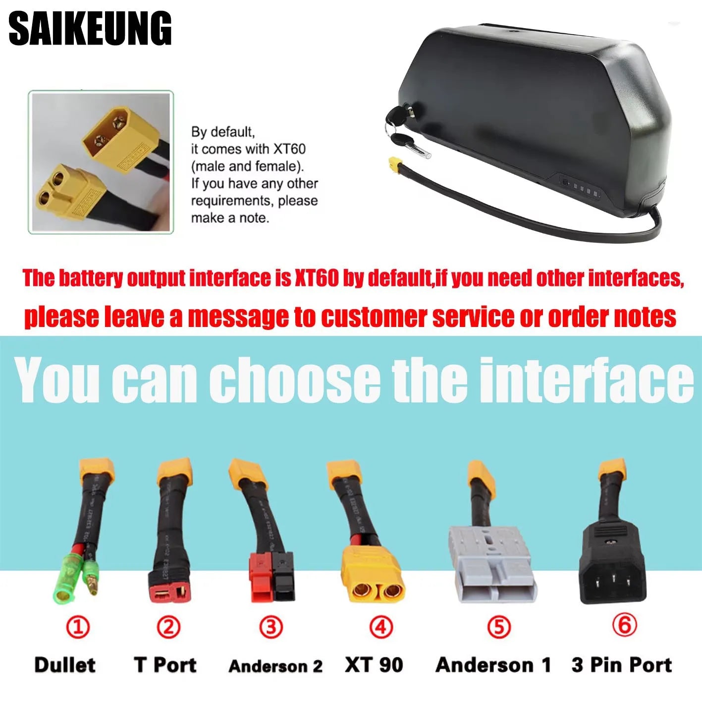 Cham 52v 48v 72v 50ah 60ah Battery Hailong Polly Dp7