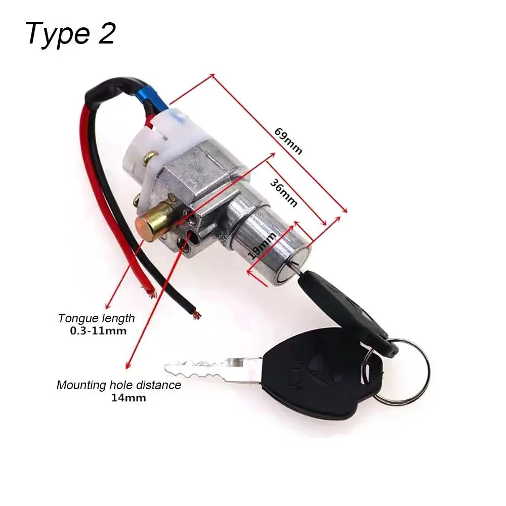 E-Bike Battery Lock With 2 Keys