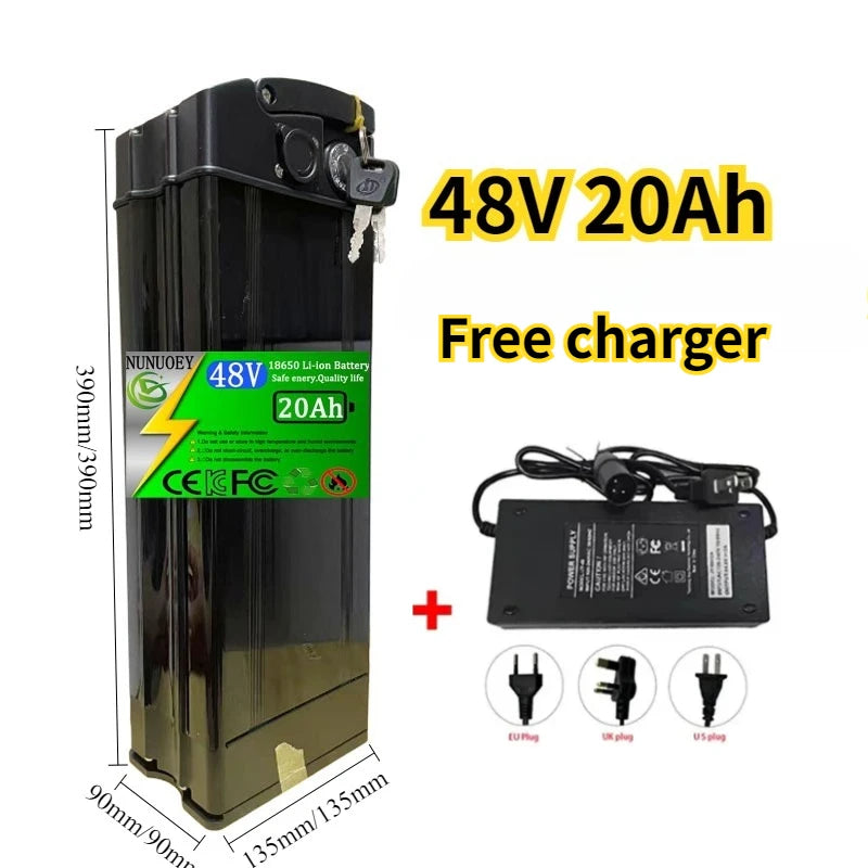 48V / 52V Folding E-Bike Replacement Battery Pack