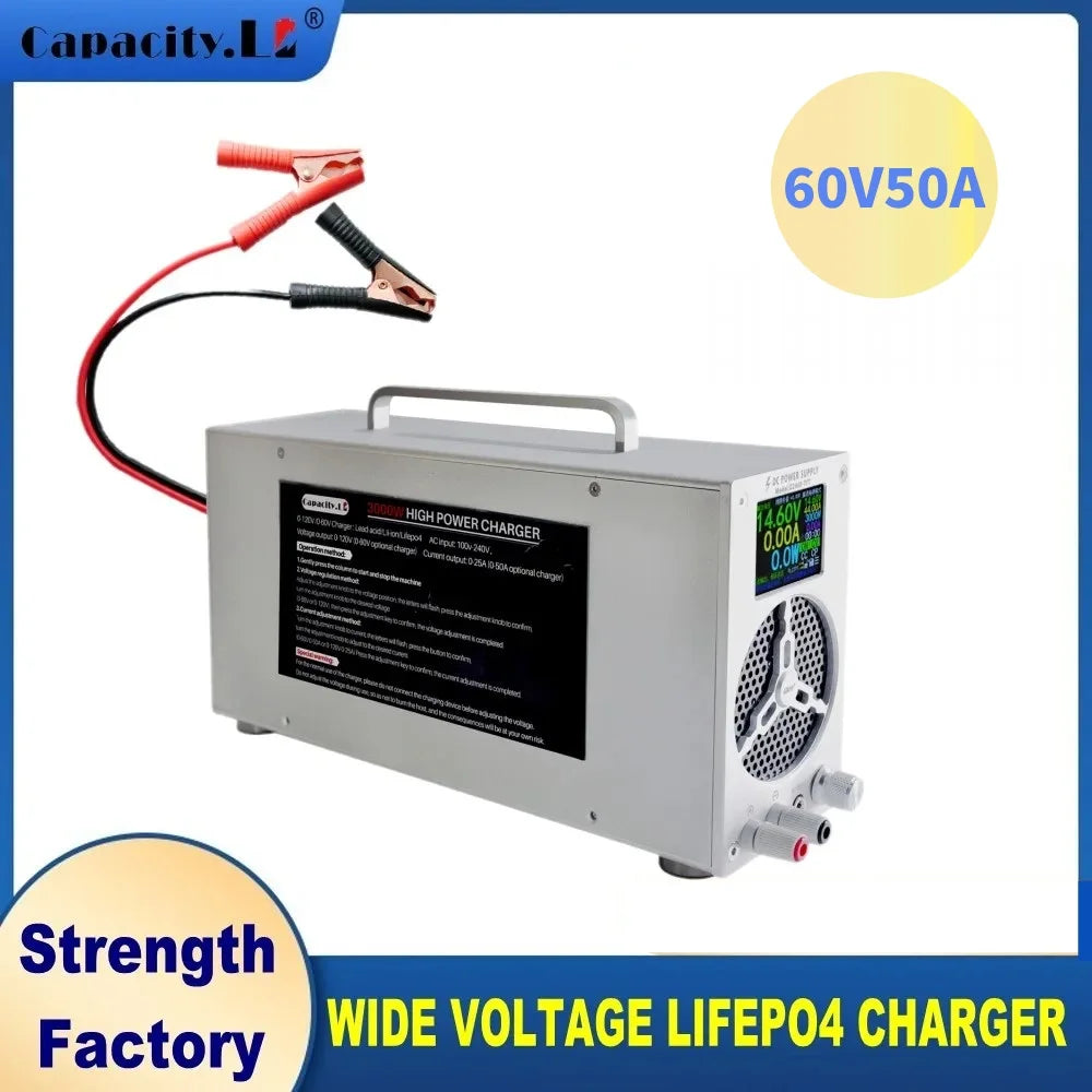 Capacity.Li 3000W Universal Adjustable Charger