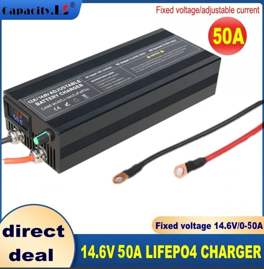 14.6V 36/50A Lifepo4 Charger Lithium Battery Charger