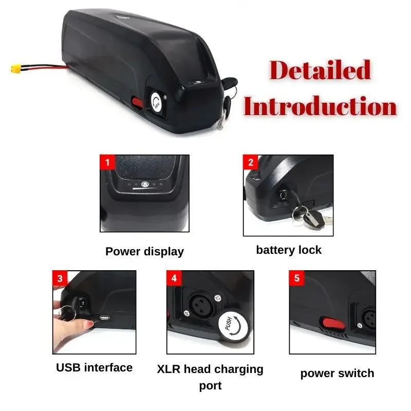 E-Bike Battery 36V 48V 52V | 30Ah & 40Ah High Capacity