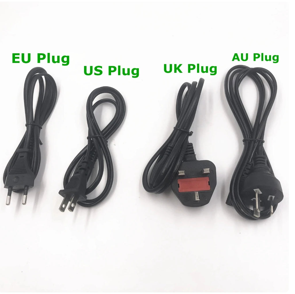 MYDA 54.6V 2A lithium battery charger showing the XLRM 3 pin male connector head configuration