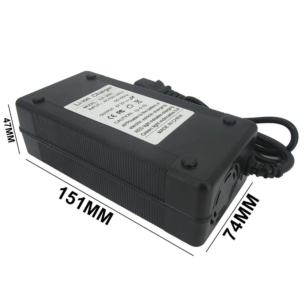 67.2V 3A Smart Lithium-Ion Battery Charger