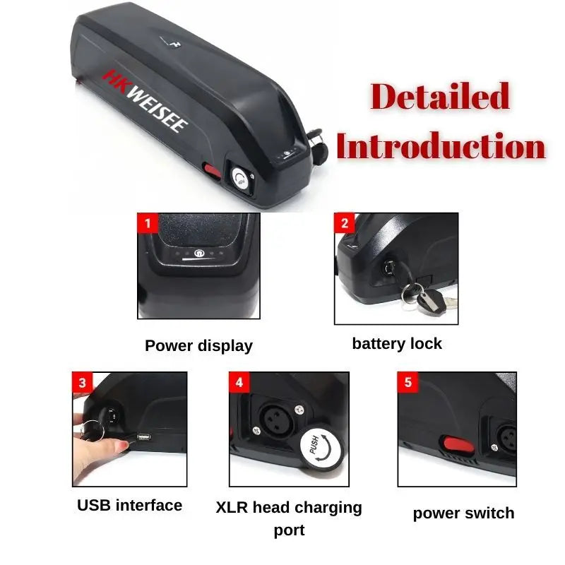 52V 48V 36V 15Ah 20Ah Battery for Bafang