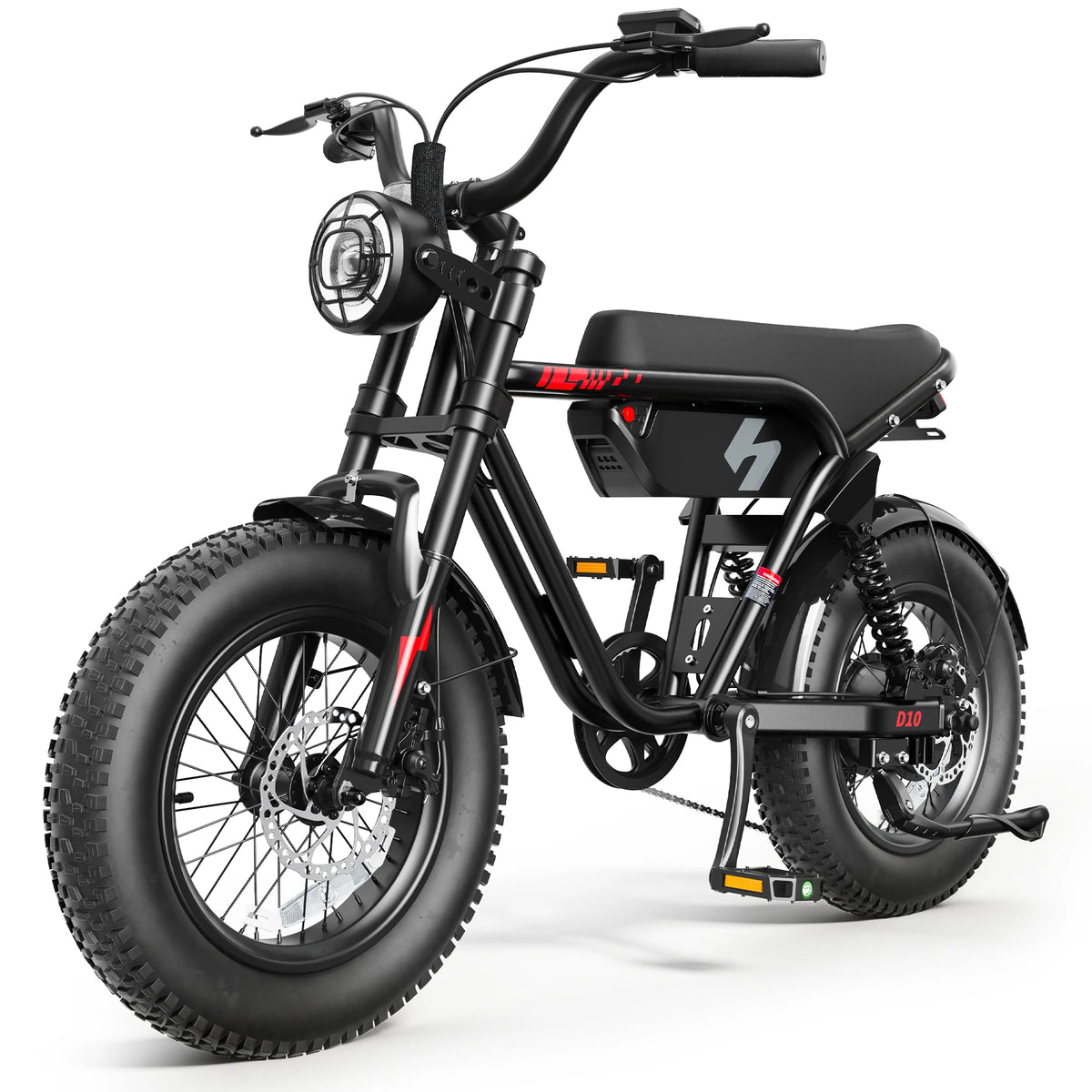 D10 1500W Peak All-Terrain Fat-Tire Electric Mountain Bike