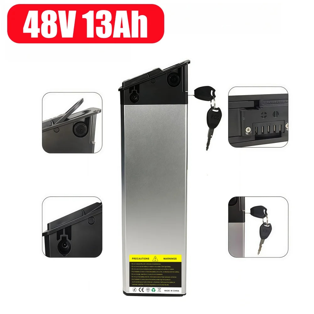 Premium 48V / 52V Folding E-Bike Replacement Battery