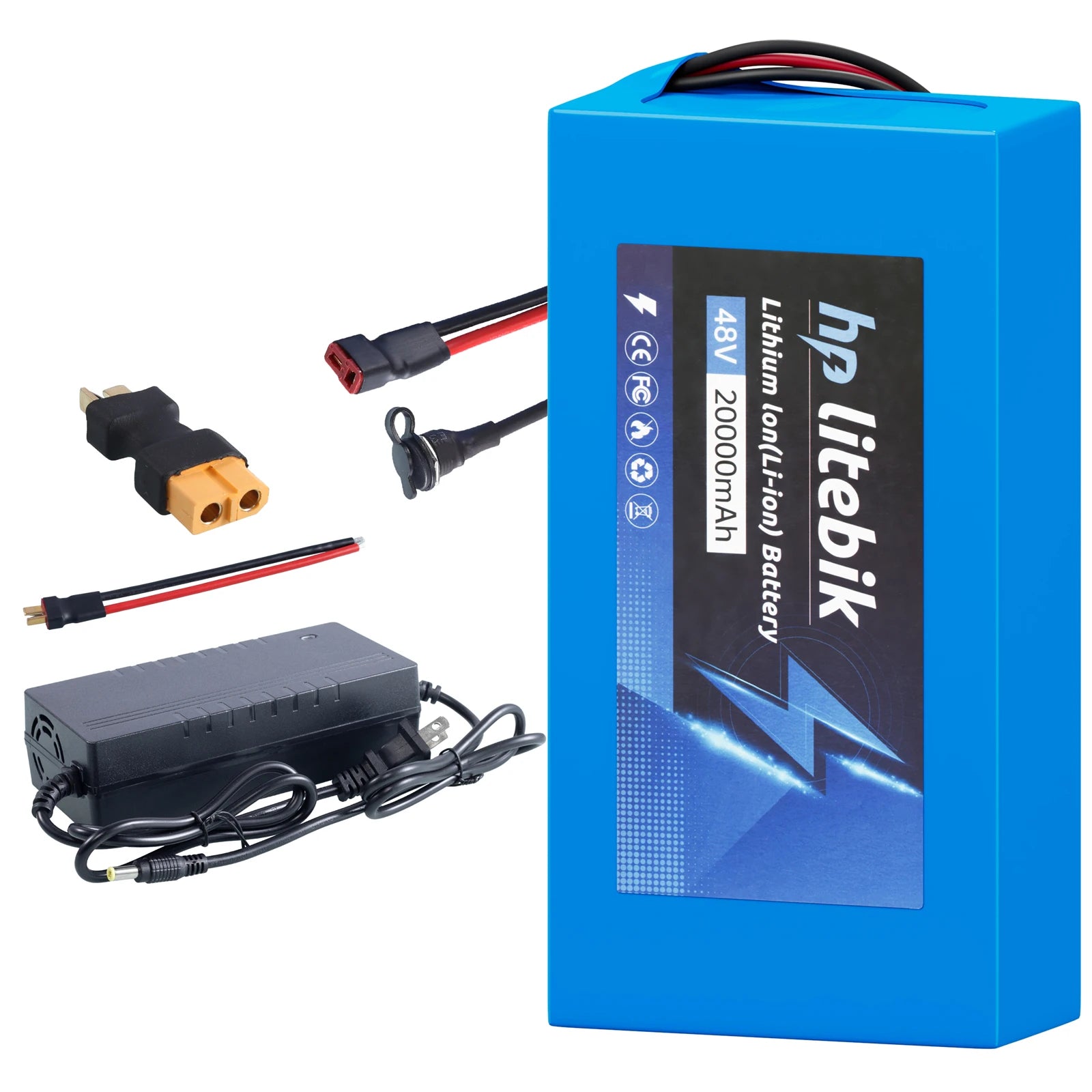 CAO MM 36V 48V 52V Waterproof E-Bike Battery | 200W-2000W Motor