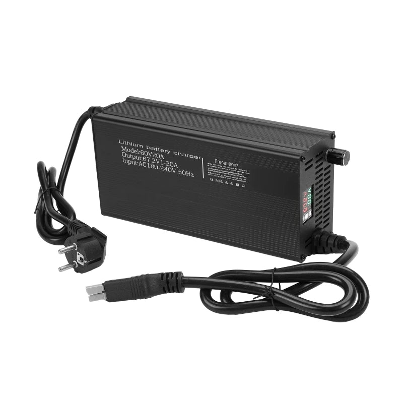 60V Adjustable Fast Charger 1A–20A