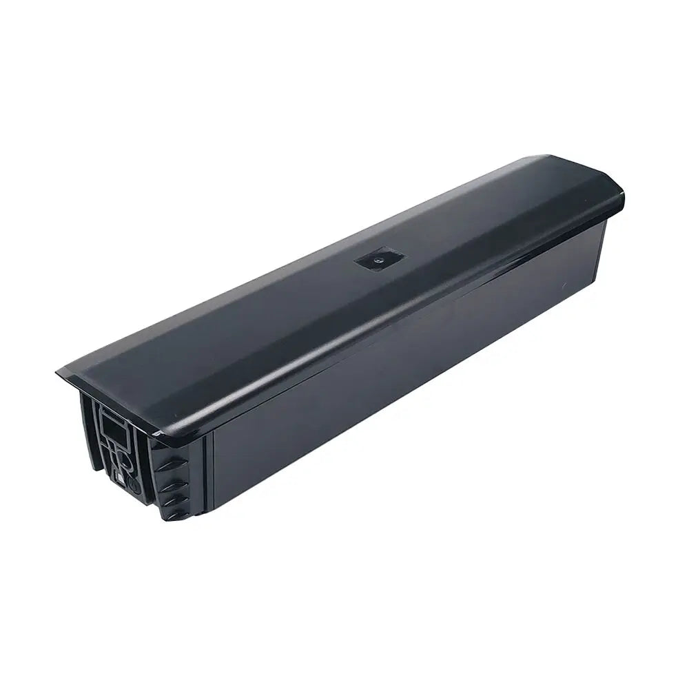 A long, rectangular black plastic device with a glossy finish, shown at an angle on a plain white background.