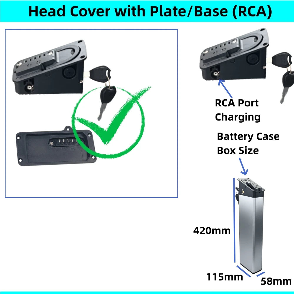 Belicore Foldable E-Bike Battery Box | DCH006 ALX009 Shell