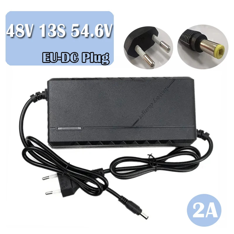 High-Performance Multi-Voltage Lithium Battery Smart Fast Charger (12V–72V / 2A–5A)