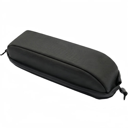 A black zippered rectangular carrying case with a textured fabric exterior, shown on a plain white background.