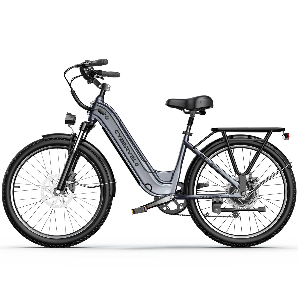Cybervelo 26" Step-Thru Commuter, 1000W Peak 48V
