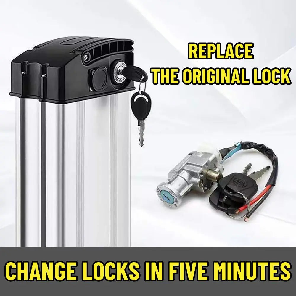 E-Bike Battery Lock With 2 Keys