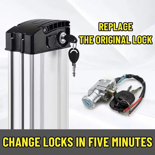 E-Bike Battery Lock With 2 Keys