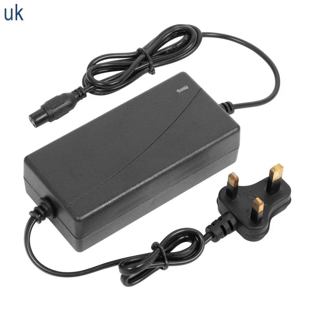 Universal 42V 2A Replacement Battery Charger for Electric Scooters, E-Bikes & Hoverboards