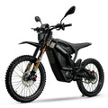 Black electric bike with visible branding on a white background