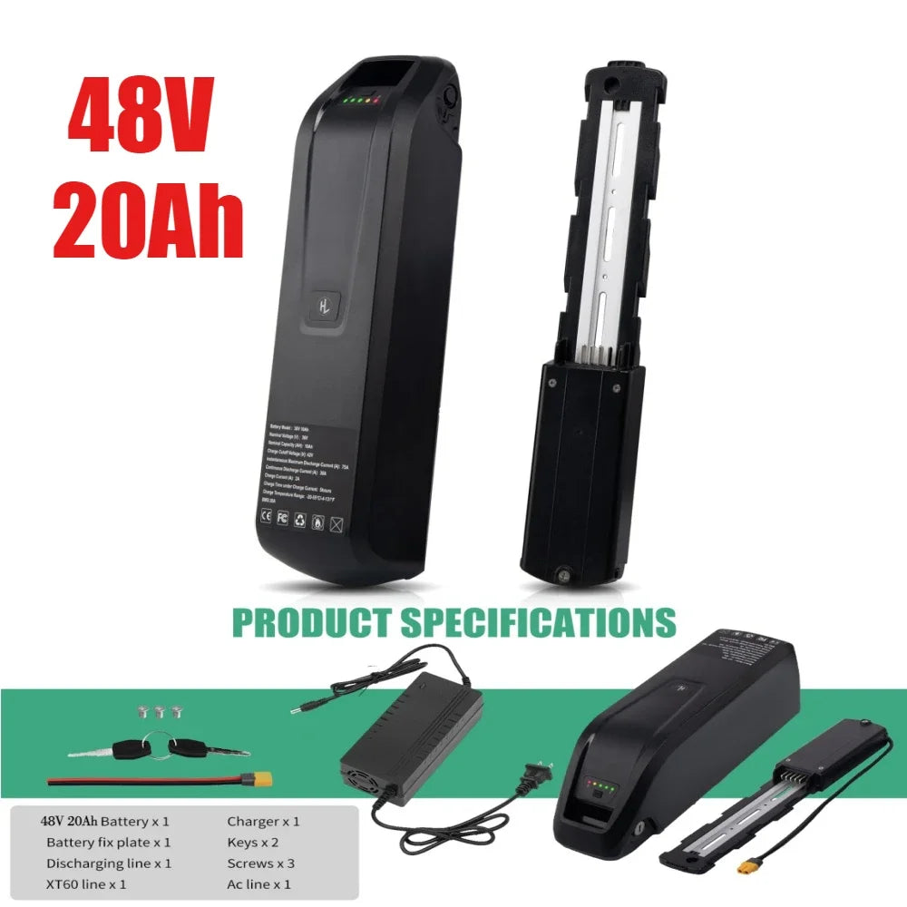48V Replacement Battery 10Ah 15Ah 20Ah