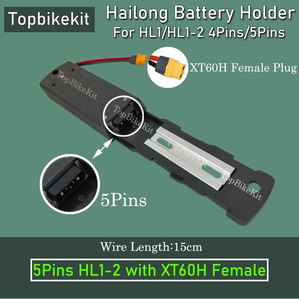E-Bike Battery Mounting Base Plate | 4-Pin & 5-Pin Holders