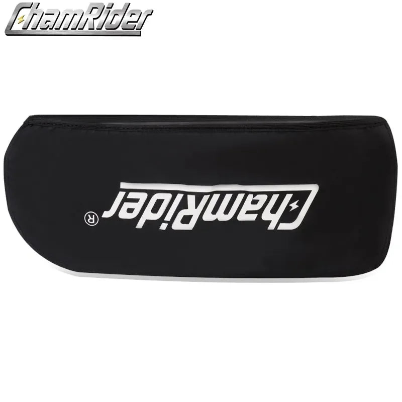 Black headband with 'ChamRider' logo on a white background