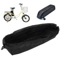 Black bike trailer with a bicycle and bike seat on a white background