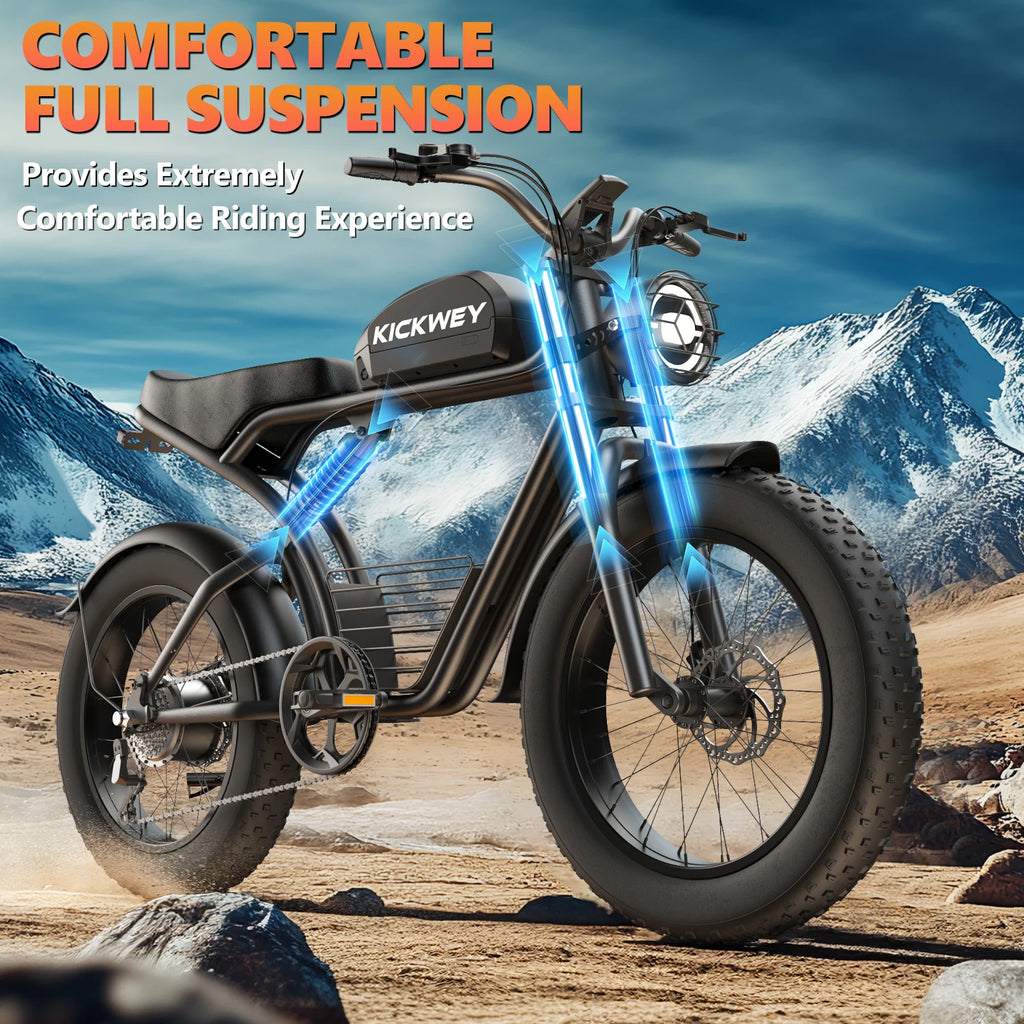 K7 3000W Dual Motor Off-Road Electric Bike