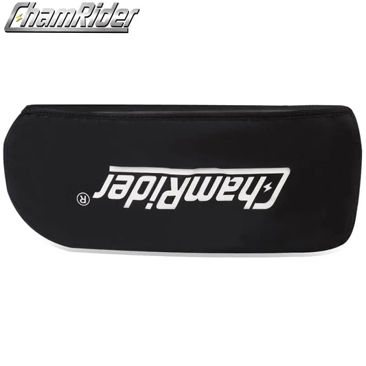 Black headband with 'ChamRider' logo on a white background