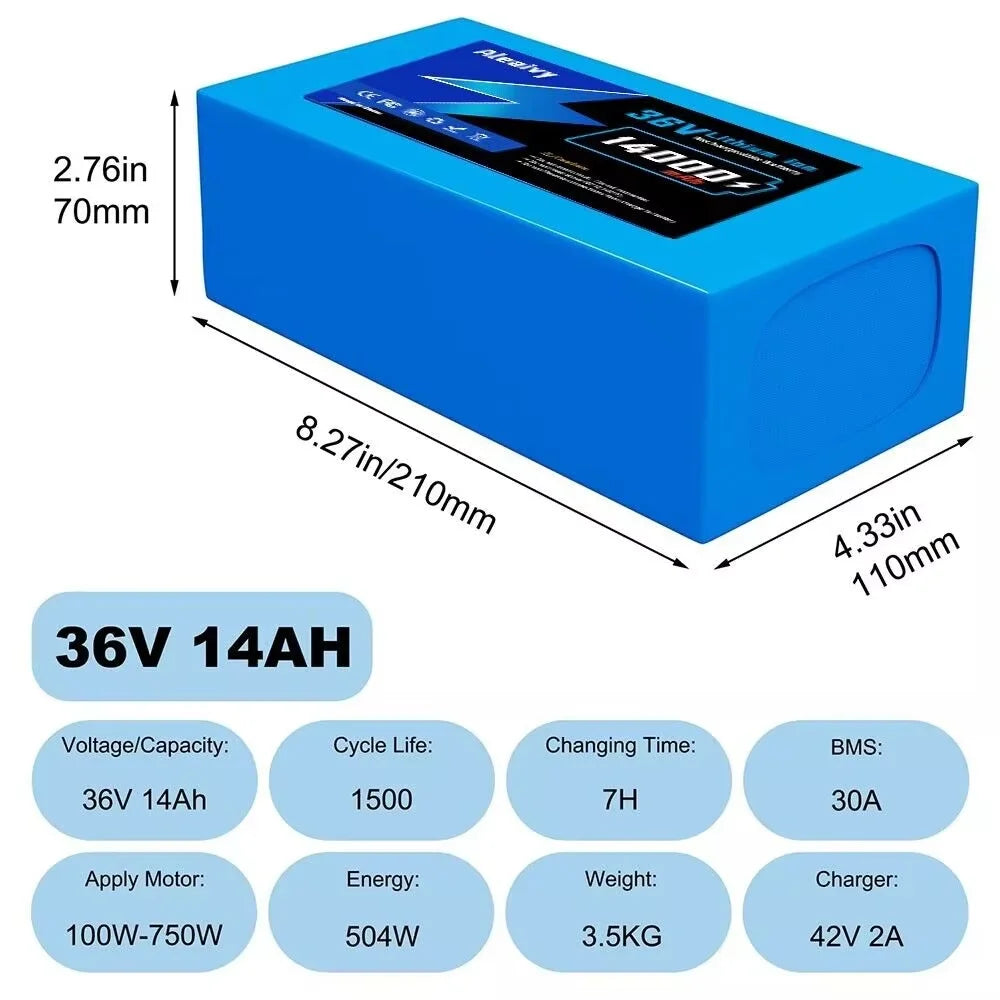 Cheterdoli 36V 48V Universal E-Bike Battery | UL Certified