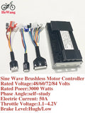 36V-84V 50A Sine Wave Brushless Controller | 500W-3000W