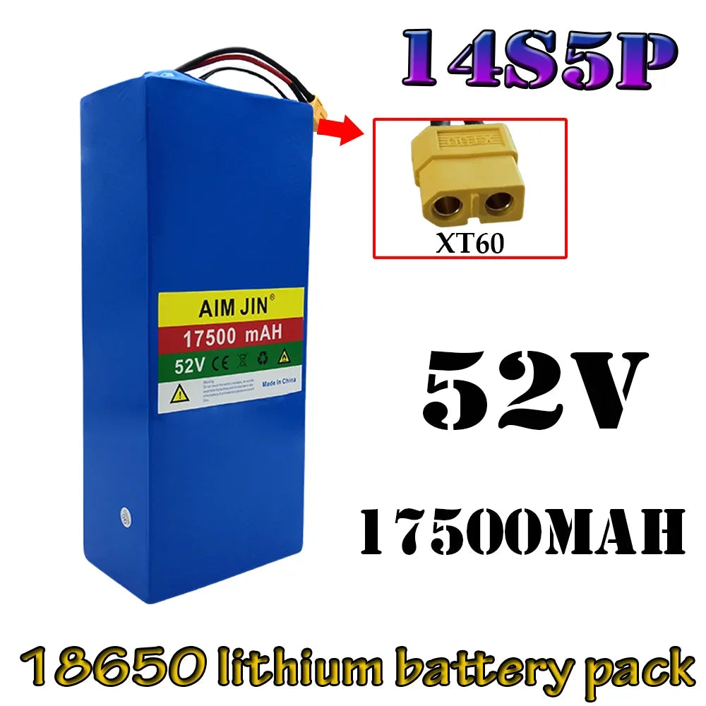 52V 17.5Ah High-Capacity Lithium-Ion Battery