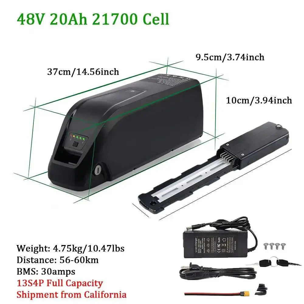 36V 48V 52V Hailong Ebike Battery/Charger