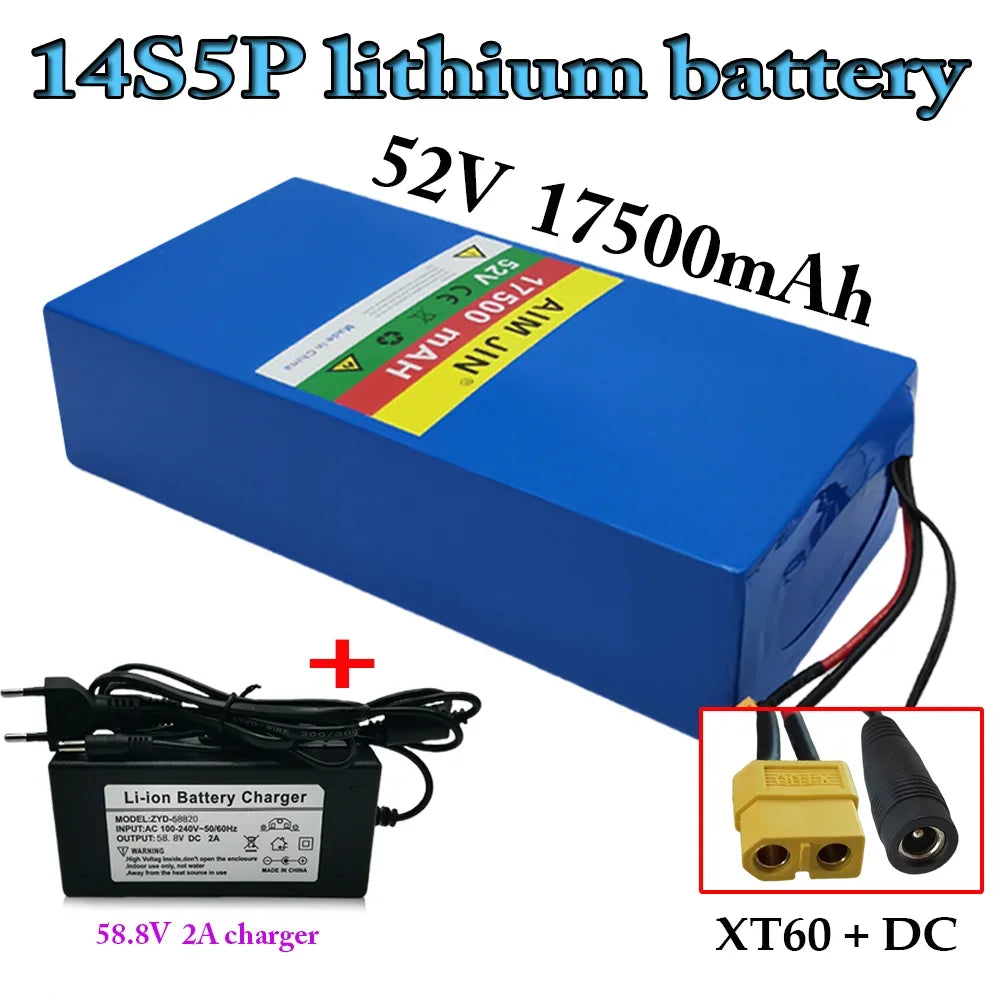 52V 17.5Ah High-Capacity Lithium-Ion Battery