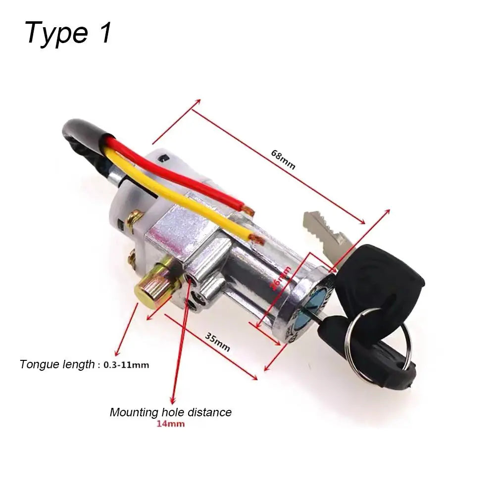E-Bike Battery Lock With 2 Keys