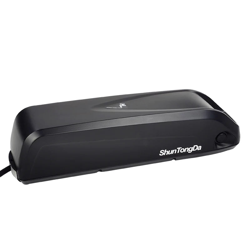 A black ShunTongDa vacuum sealer machine with a power cord visible on the left, shown on a plain white background.