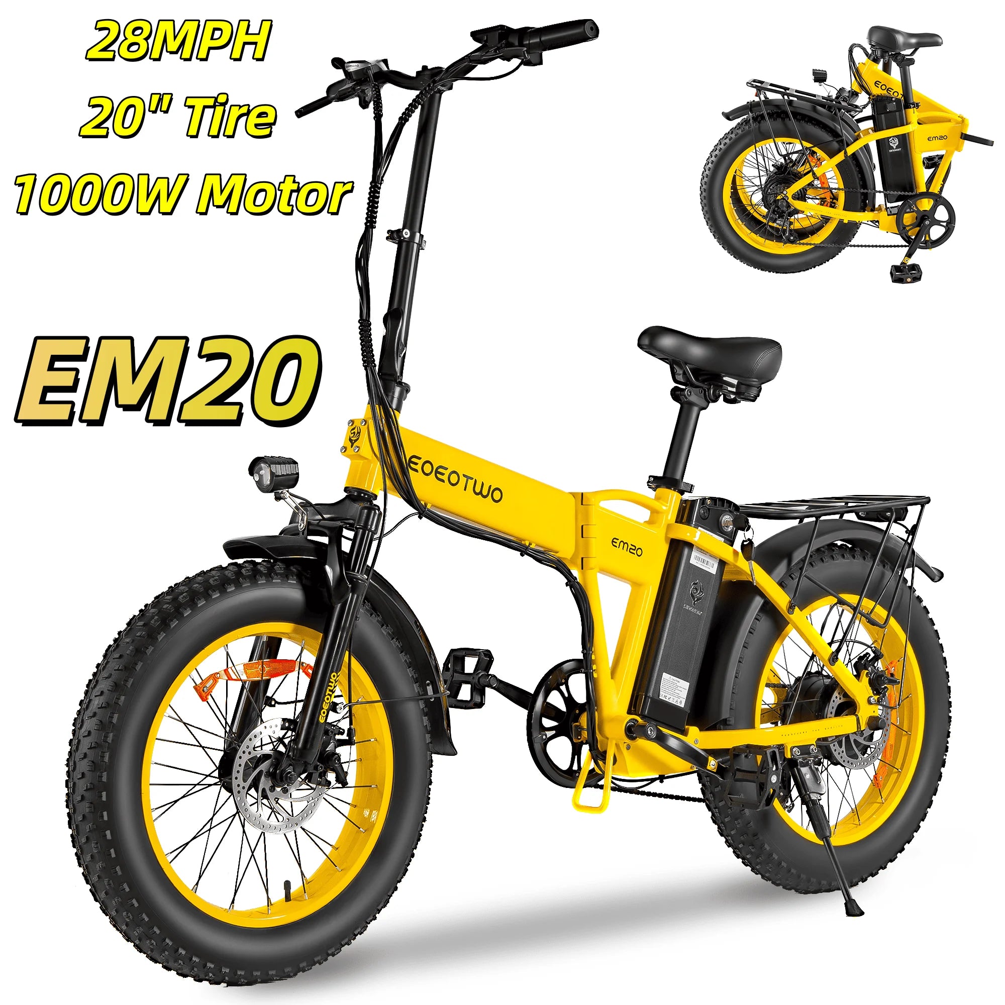 EOEOTWO 26" Fat Tire Electric Bike (Model E01
