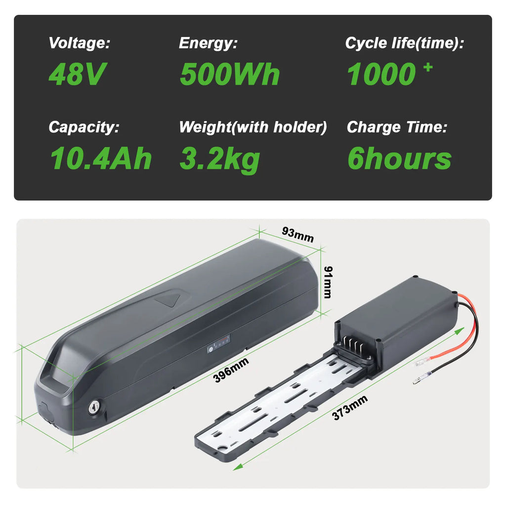 48V 10.4Ah Premium E-Bike Replacement Battery