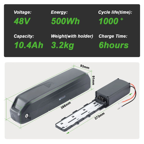 48V 10.4Ah Premium E-Bike Replacement Battery