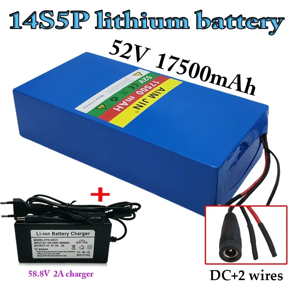 52V 17.5Ah High-Capacity Lithium-Ion Battery