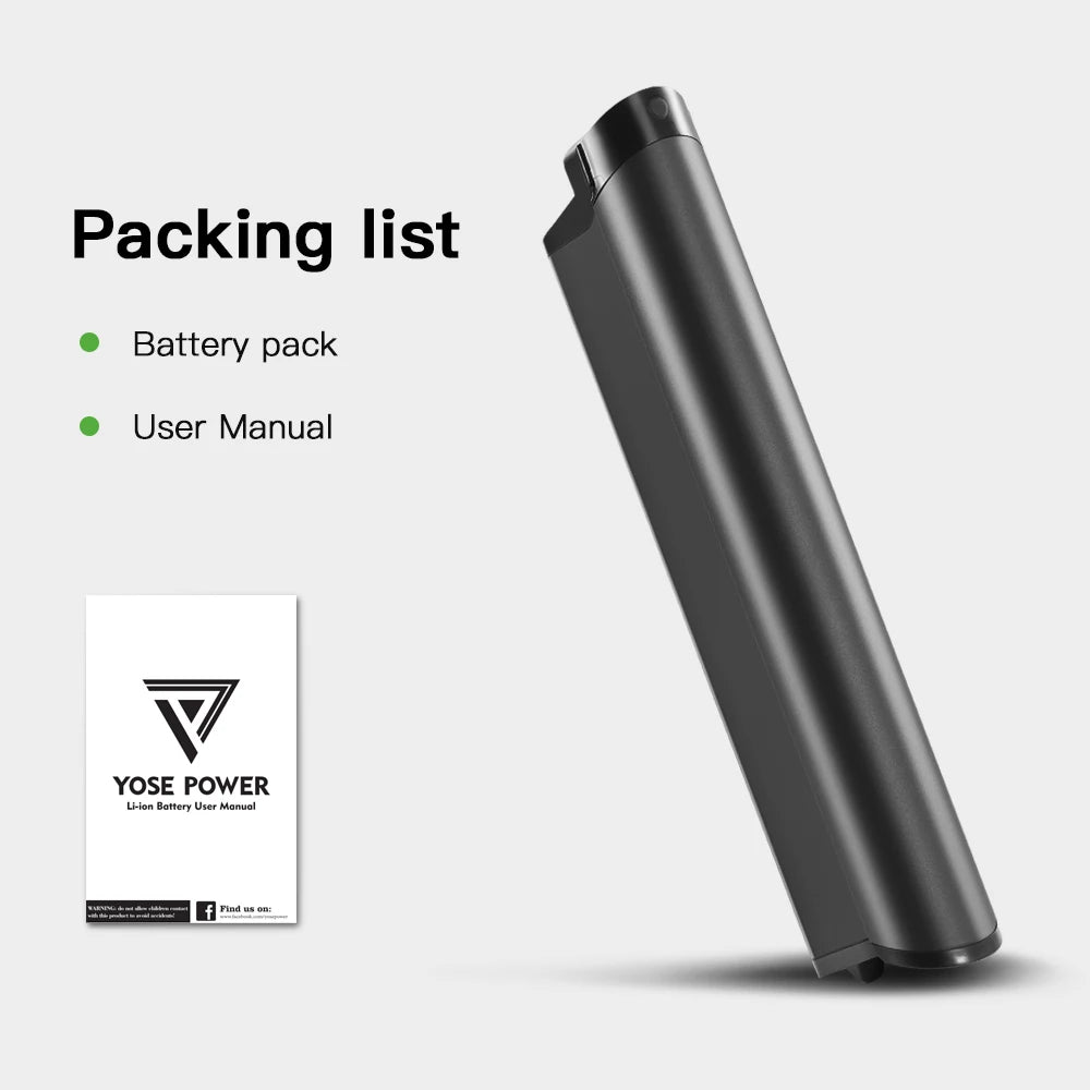 YOSE POWER 48V 14Ah Premium E-Bike Replacement Battery