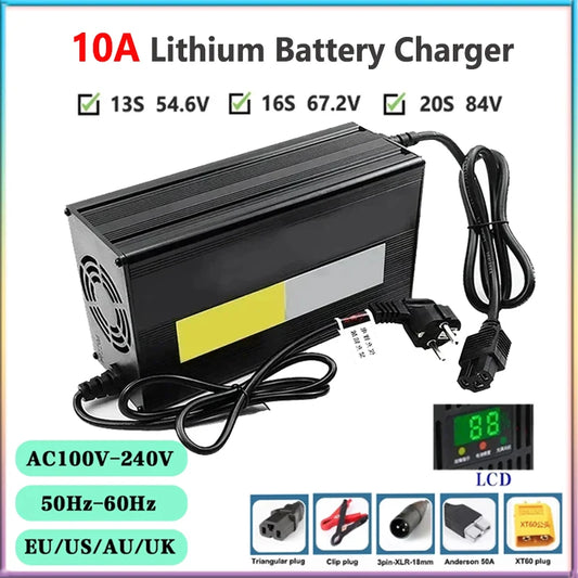 48V 60V 72V Lithium Battery Charger | ChargeMyEBike
