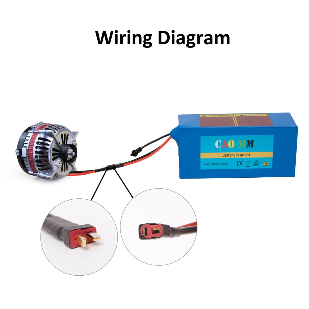 CAO MM 36V 48V 52V Waterproof E-Bike Battery | 200W-2000W Motor
