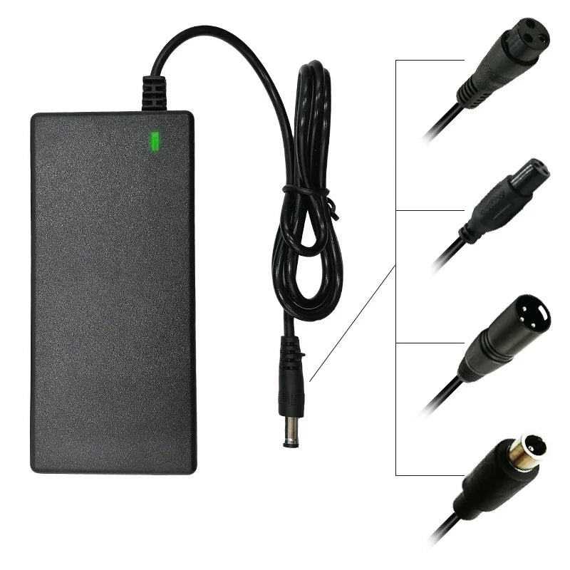 42V 2A Lithium Battery Charger with 5 Connectors | eBike