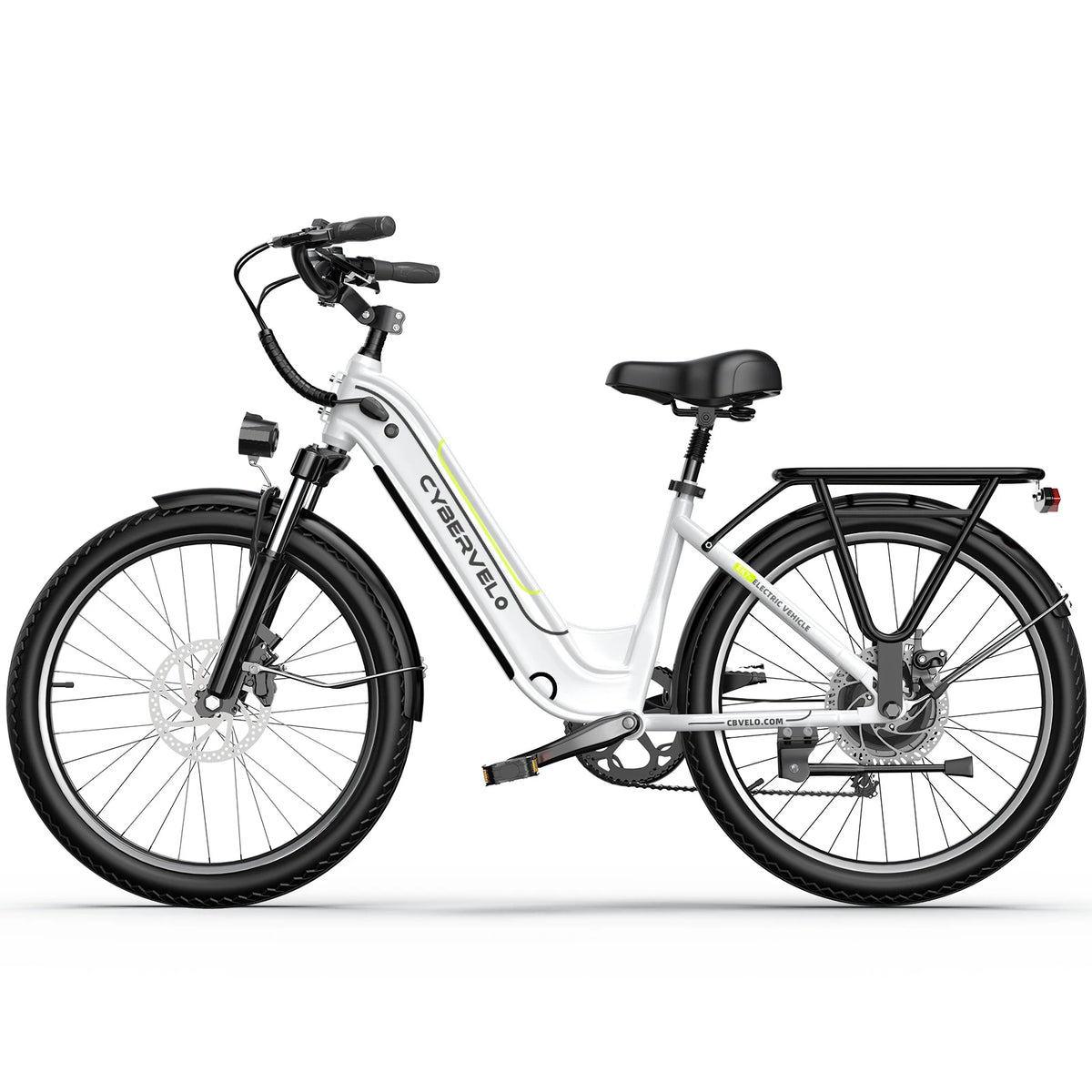 Cybervelo 26" Step-Thru Commuter, 1000W Peak 48V