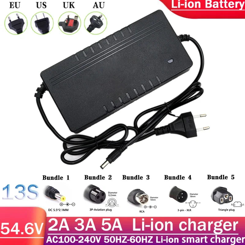 Kaliobes 54.6V Intelligent Lithium Battery Charger Line